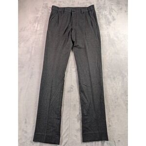Massimo Dutti Mens 100% Wool Jogger Fit Pants Charcoal Grey Italian Fabric 30x32
